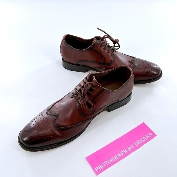 Asher Green Men’s Oxfords Genuine Leather Brown size 9 - Picture 10 of 11